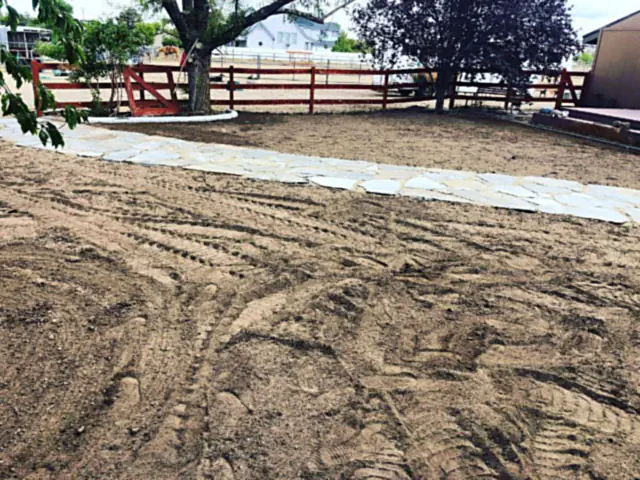 Freshly graded rural property ready for landscaping near Yerington