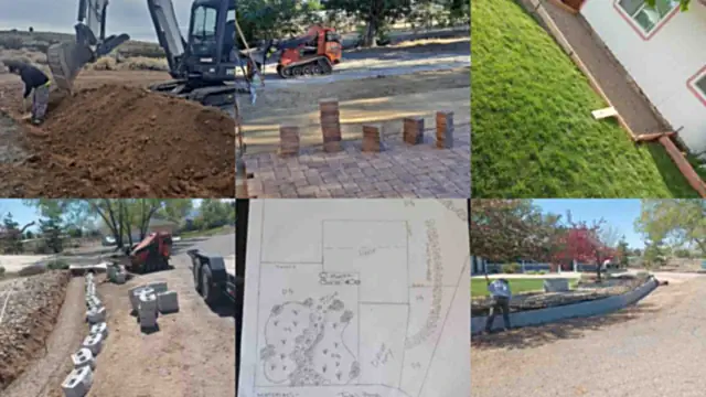 Landscaping work by Grass Reaper near Yerington, Nevada