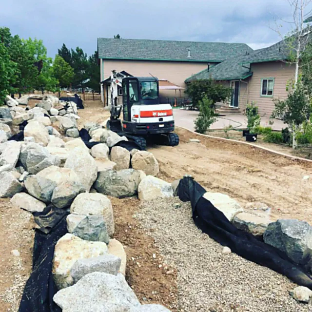 Landscaping work by Grass Reaper near Genoa, Nevada