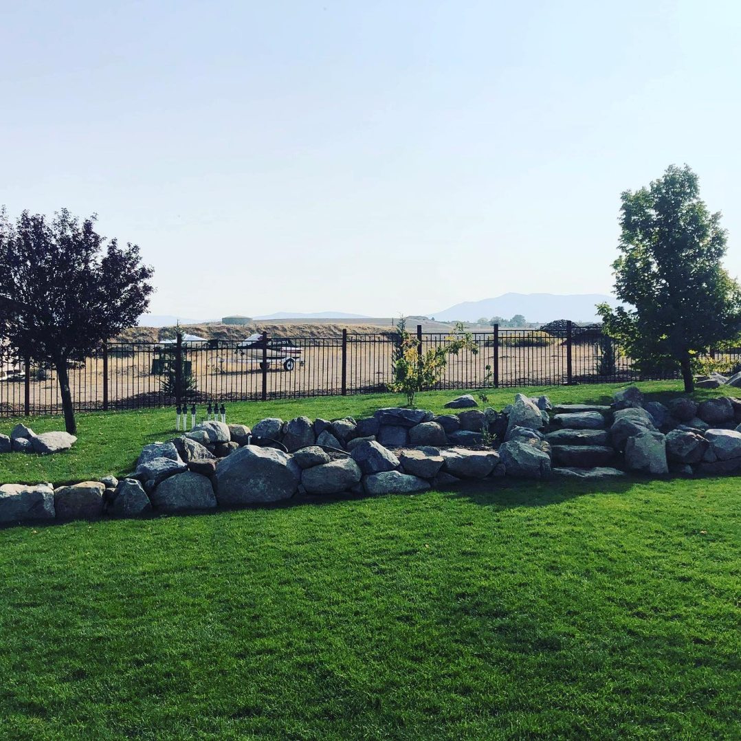 Retaining Wall Backyard